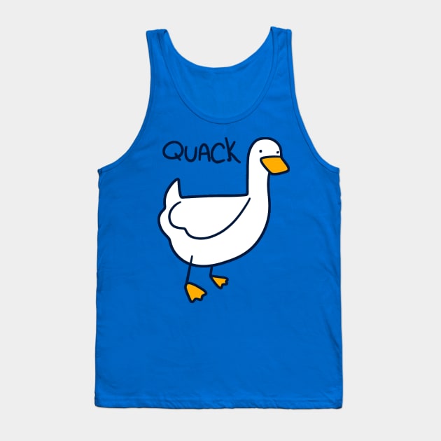 Quack Duck Tank Top by saradaboru